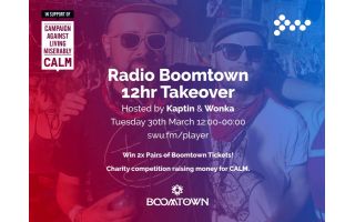 Radio Boomtown - 12hr Takeover - SWU.FM - Charity Fundraiser & Boomtown Ticket Giveaway