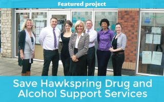 Please donate to save Hawkspring Drug and Alcohol Support Services