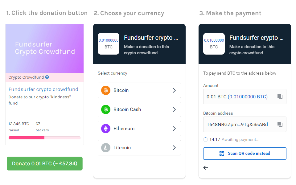 Coinbase Commerce crowdfunding